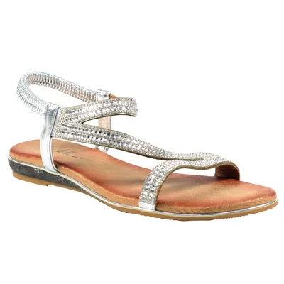 Obrázok produktu pre Lunar - Dámske sandále "Blaise II" GS381 (38 EU) (Silver/Brown)