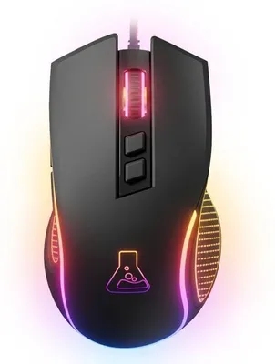 Image de Souris gaming filaire - KULT THORIUM - 12 800 DPI - Ergonomique - 7 boutons - Rétroéclairage RGB