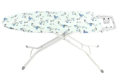 Produktbild von WENKO Bügelbrettbezug Floral Blau 130x50 Bügelbrett Bügeltischbezug Bügelbrett