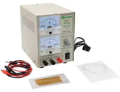 Image de Appareil de dorure pour bijoux - APS-1502 - Tension 220V 2A - Tension de sortie réglable - Kit de galvanisation - Dimensions 20×25 cm - Poids 3 kg