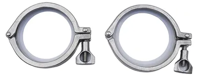 Sanitär-Tri-Clamp 304 Edelstahl, 3 Zoll, 91 mm, 2 Stück