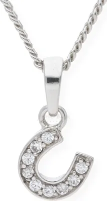 Produktbild von Hufeisen Anhänger Silber 925 Zirkonia JL10-02-0409 JuwelmaLux