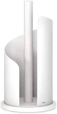 Produktbild von PolkaHome® Design Küchenrollenhalter Edelstahl matt H 30 cm Rollenhalter Papierrollenhalter Stand