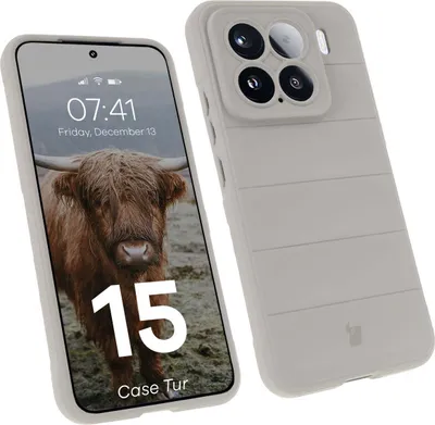 Produktbild von Pancerne etui Bizon Case Tur do Xiaomi 15, jasnoszare