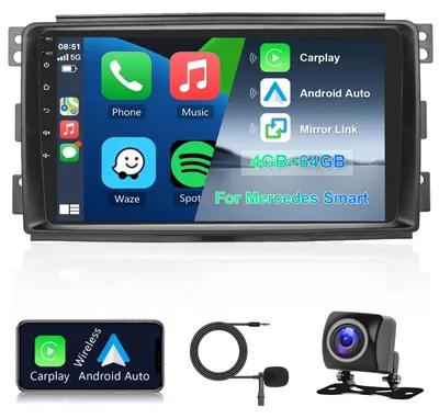 Productafbeelding van Autoradio 4G + 64G 9 inch Touchscreen voor 451 2005-2010