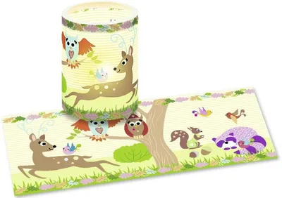 Produktbild von Laternenzuschnitte Waldtiere Transparentpapier 115g/qm 20x50cm VE=25 Blatt