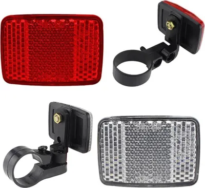 Produktbild von Fahrrad Reflektoren Vorne und Hinten, 1stk Reflektoren Vorne+1stk Hinten, Fahrrad Reflektoren Set Vorne Hinten für Mountainbike Motorrad E-Bike