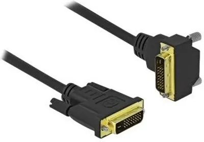 Immagine prodotto di DELOCK DVI Kabel 24+1 Stecker zu 24+1 Stecker gewinkelt 3 m