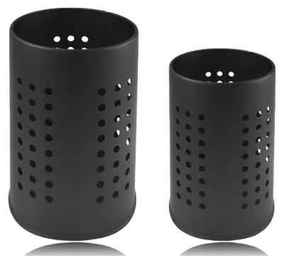 Image de Support pour ustensiles de cuisine en acier inoxydable, lot de 2