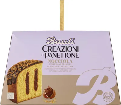 Produktbild von Bauli creazioni di panettone nocciola mit Piemont-Haselnusscreme IGP 750 g