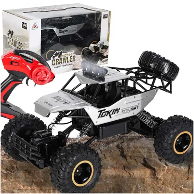Image de Télécommande RC Rock Crawler 1:12 4WD METAL argenté
