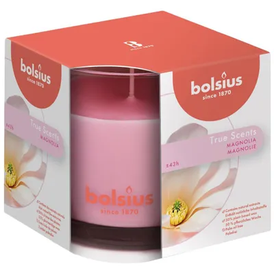Produktbild von Bolsius Geurkaars In Glas True Scents Magnolia