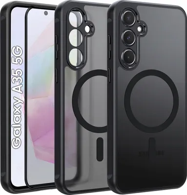 Immagine prodotto di Custodia per Samsung A35 per MagSafe MATT CASE RINFORZATA 360° Vetro 5D PREMIUM