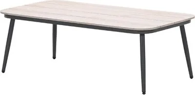 Produktbild von Garden Impressions Teramon Lounge Tisch - 130x70 cm -  carbon black - light teak Vironwood