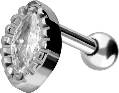 Produktbild von Ohrpiercing Titan Ohrpiercing KRISTALLTROPFEN