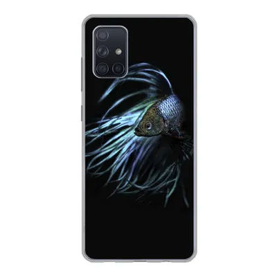 Produktbild von MuchoWow® Handyhülle Schutzhülle Hülle für Samsung Galaxy A51 Fische - Meerestiere - Blau - Schwarz Silikon Softcase Handy Hülle