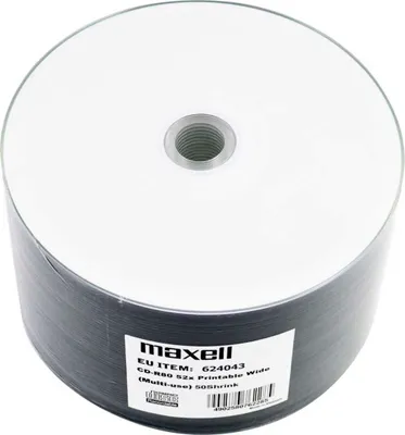 Produktbild von Maxell CD-R 80, Inkjet white, Shrink 50
