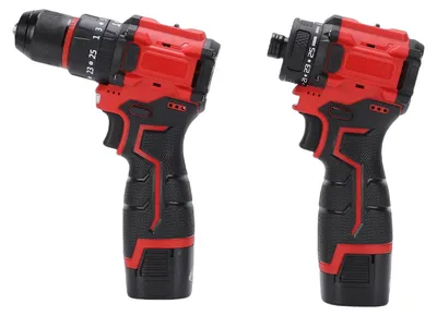 Produktbild von Cordless Drill and Impact Driver Set 16.8V Brushless Power Tool Kit with 3 Batteries EU Plug 230V