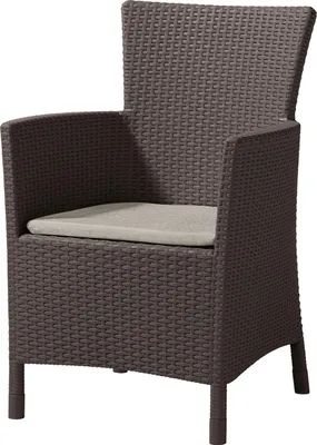 Obrázek produktu pro Zahradní křeslo Keter Iowa - 62 x 60 x 89 cm - hnědá / béžová
