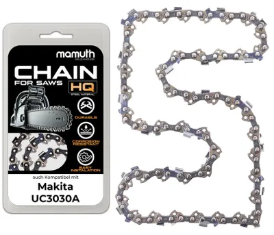 Image de Chaîne de scie 35 cm, 1,3 mm, 3/8", 52 maillons, pour Makita UC3030A