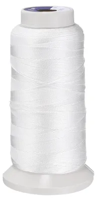 Gewachstes Nähgarn 0,55 mm, 450 m, Polyester, für Leder, weiß