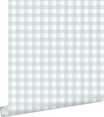 Zdjęcie produktu dla ESTAhome Tapeta motyw kratki jasnoniebieskim 50 x 900 cm