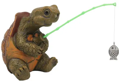 Schildkrötenfigur, Gartendekoration, 6 cm, Harz, grün, Cartoon-Design