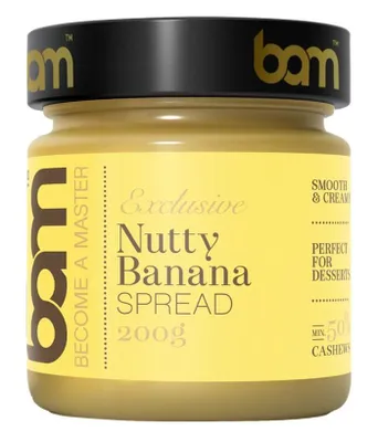 Produktbild von BAM Nussiger Bananenaufstrich - Brotaufstrich - Aufstrich - 200 g