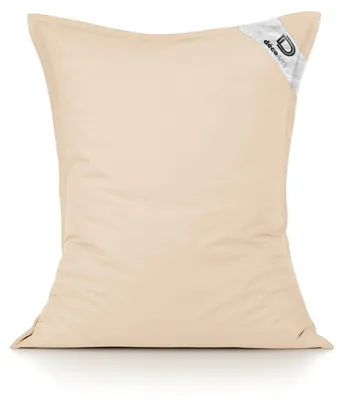 Image de Housse pour Pouf Géant XL 120x80cm Intérieur et Extérieur - Beige