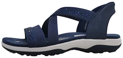 Produktbild von Skechers  Damenschuhe Sandalen Flach Sandalette Blau Freizeit