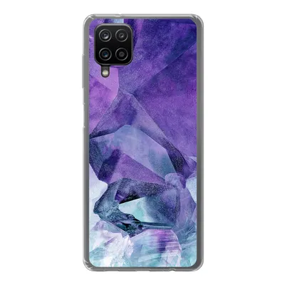 Produktbild von MuchoWow® Handyhülle Schutzhülle Hülle für Samsung Galaxy A12 Mineralien - Naturstein - Kristalle Silikon Softcase Handy Hülle - Bild
