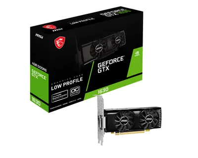 Immagine prodotto di MSI GTX 1630 4GT LP OC NVIDIA GeForce GTX 1630 4 GB GDDR6