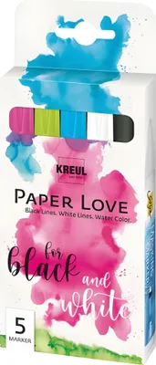 Immagine prodotto di Set di pennarelli KREUL "PaperLove" 5 pezzi