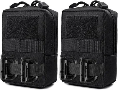 Produktbild von Taktische Hüfttasche für Männer - Multifunktionaler Militär-Rucksack-Pouch mit Smartphoneschutzhülle und Accessoire-Organisator