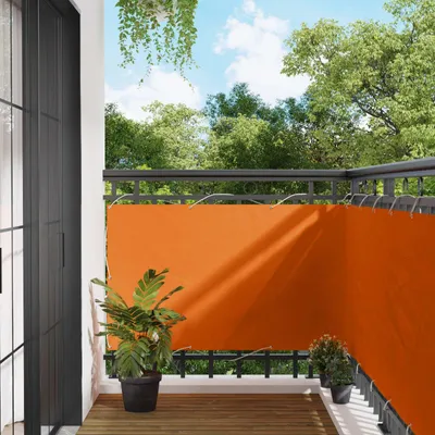 Produktbild von "2026 Moderne"Balkonsichtschutz（1 pc) elegante - Sichtschutzzaun/Zaunblende - Orange 90x200cm Oxford-Stoff - Balkonsichtschutz DEMöbel225357