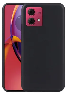 Produktbild von Für Motorola Moto G84 5G Silikon Schutz Schwarz Handyhülle Cover Case TPU dünn