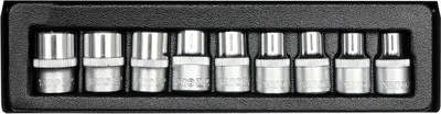 Zdjęcie produktu dla Klucze Nasadowe Torx Cr-V E10-E24 9Cz.