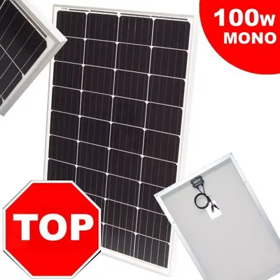 Produktbild von Solarpanel Solarmodul 55419 MONOkristallin 100W Solarzelle 12V Solar Mono