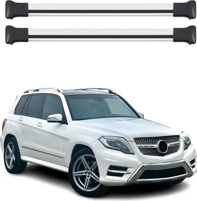 Image de OMAC Barres de toit en aluminium pour Mercedes GLK X204 2008-2015 Gris 2Pcs