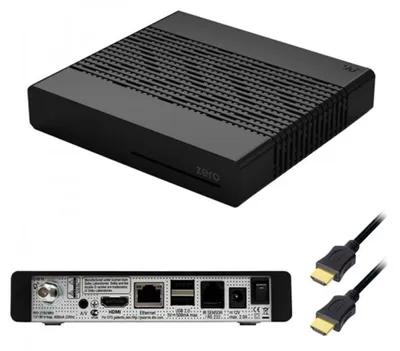 Image de VU+ Plus Zero HW Version 2, récepteur satellite Linux Full HD avec 1 tuner DVB-S2 - Noir