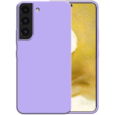 Produktbild von Smartphonica Silikonhülle für Samsung Galaxy S22 Hülle mit weicher Innenseite - Lila