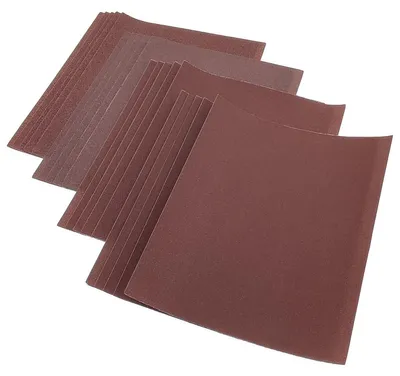Produktbild von 20er Set Schleifpapier, C Papierbogen, Aluminiumoxid 230/280, Körnung P100, P120, P150 und P180
