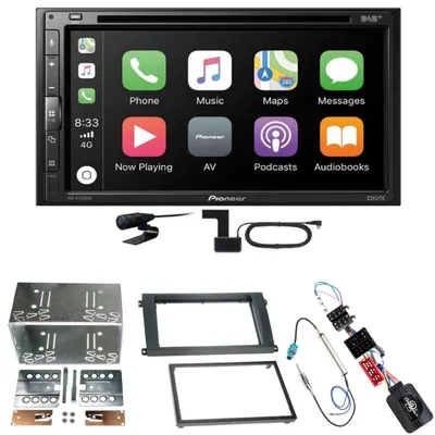 Produktbild von Pioneer AVH-Z5200DAB CarPlay Android Auto Einbauset für Porsche Cayenne bis 2006