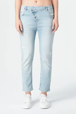 Produktbild von M.O.D Miracle of Denim Iris Boy Fit Jeans Damen Daub Blue