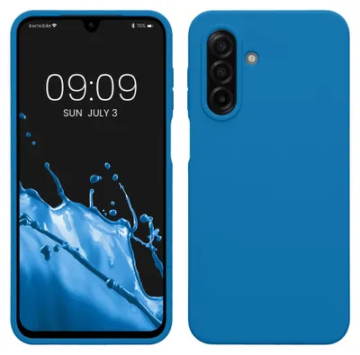Produktbild von kwmobile Handyhülle für Samsung Galaxy A17 4G / 5G Hülle - Case Silikon - Kabelloses Laden - Schutzhülle Cover in Blue Reef