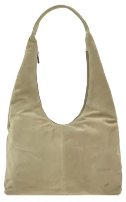 Produktbild von Bear Design Shopper Beuteltasche bequemer Schultergurt Velourleder biscuit