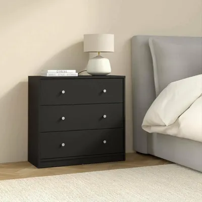Produktbild von Kommode - Schwarz 30,1x72,4x68,3h cm