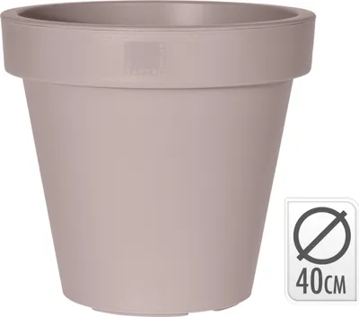 Produktbild von Blumentopf Kunststoff Budget e&k rund 40cm, pastell