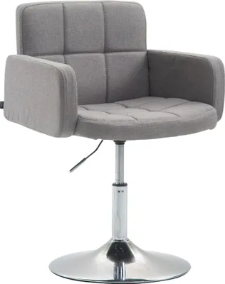 Produktbild von CLP Lounger Los Angeles Stoff Loungesessel mit Trompetenfuß grau