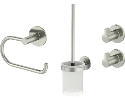 Obrázek produktu pro Koupelnová sada LENZ NOA háčky, držák WC papíru, WC štětka